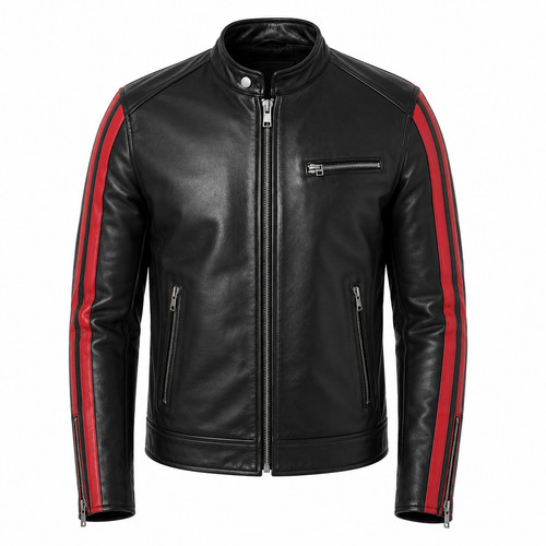 Men black real - men’s, lambskin
