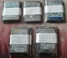 Various Laptop Hard Drives