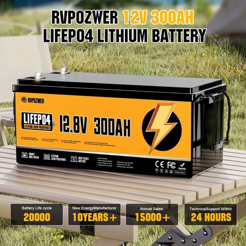Rvpozwer 12v 300ah lifepo4 - 300ah,
