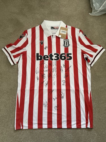 Stoke city signed football - signed,