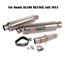 Slip For Honda NC700 NC750X Still 2023 Exhaust Set Middle Link Pipe Muffler Tips