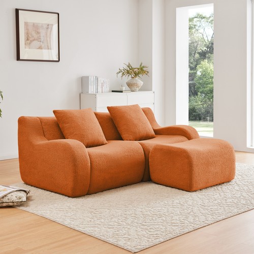 Shaped teddy fabric - fabric, 2-seat