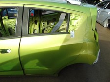 Chevrolet Spark Left Passenger Nearside Rear Door P/C Gjt Green Cocktail 10-14M