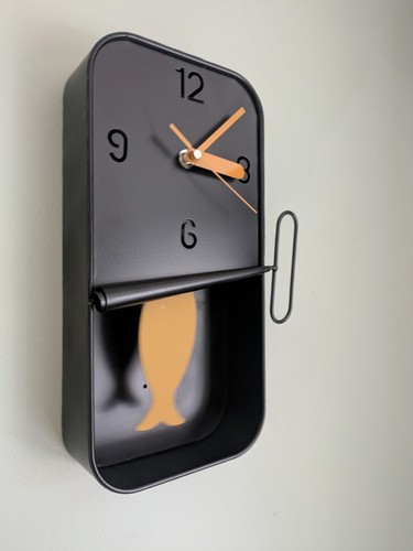 Metal sardine pendulum tin - metal,