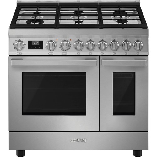 Smeg range cooker - smeg, st/steel