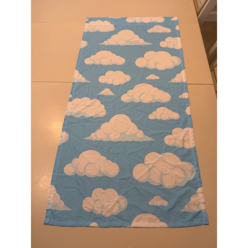 Blue cloud print window - cloud,