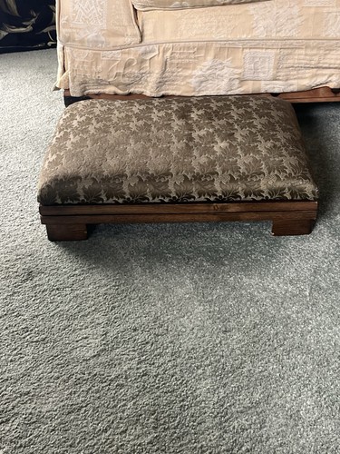 Antique large foot - , stool