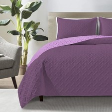 Luxury Quilted Bedspreads Coverlets Set 3 Pieces Double Size Patchwork