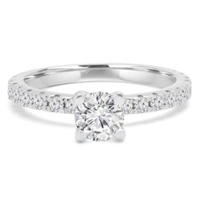0.87 CT Round SI1 F Diamond