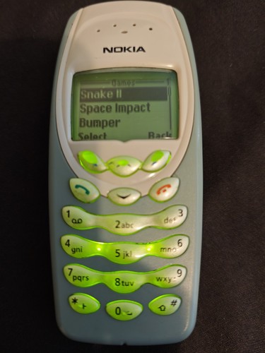 Nokia 3410 green mobile - 3410,