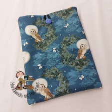 Book Sleeve Owl Fabric Padded Book Cover Book Protector