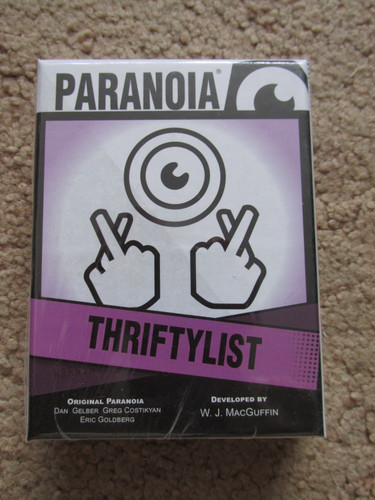 Paranoia thrifty list - thrifty,