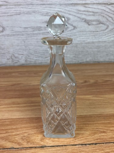 Small clear glass bottle - bottle, with