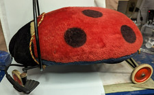 Cool Vintage Stuffed Ladybug Riding Toy 1950's Or Earlier