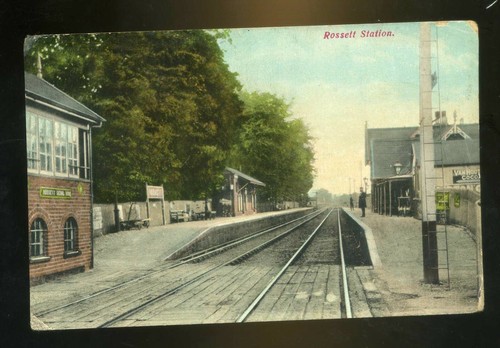 Rossett the railway station - railway,