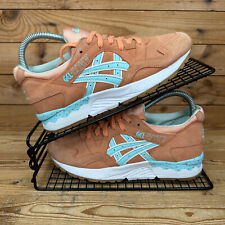 Asics Trainers Womens Size UK 4 Gel Lyte V Coral Reef Easter Pack Suede Shoes