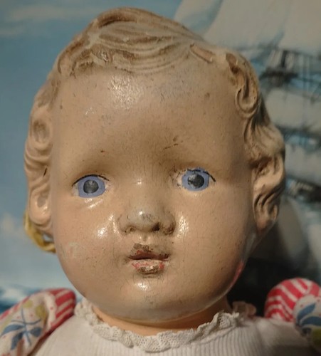 Edwardian composition doll - edwardian,