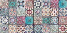 COLOURFUL MOROCCAN TILE EFFECT