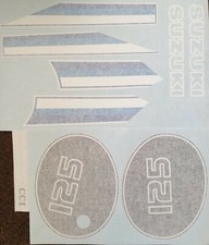 SUZUKI TS125ER 1978 DECAL KIT 