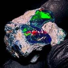Black opal natural ethiopian - opal,,