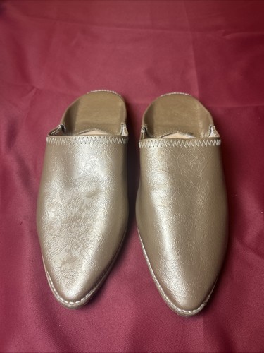 Moroccan handmade leather mule - moroccan,