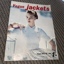 Vintage Vogue no 143  Knitting Book Magazine jackets 