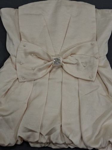 Ivory satin top size s - ivory,