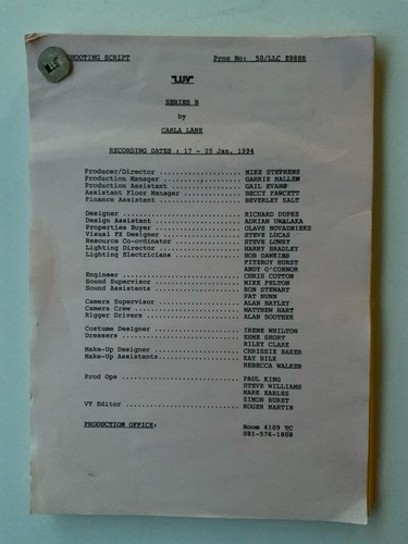 Bbc shooting script luv series - shooting,