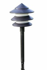 Set of 10 Low Voltage Garden Pagoda Lights With Transformer- 