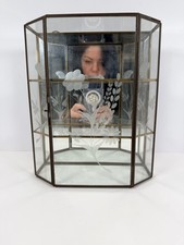 Vintage Glass And Brass Curio