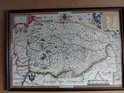 Saxton map norfolk - map, of