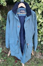 Musto Country Mustard Blue Moreton Shooting Jacket Quilted Coat Size Large