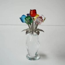 Crystal Rose Flower Ornament