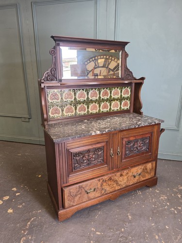 Victorian marble top tiled - victorian,