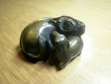 1a. Hand Carved wood netsuke