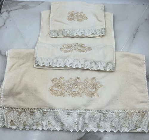 Vtg frenchtex bath towel set - vtg,