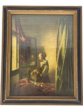 Vermeer Girl Reading A Letter Framed Art Print Home Decor Classic 22 x 27 cm