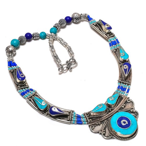 Vintage tibetan necklace - tibetan,