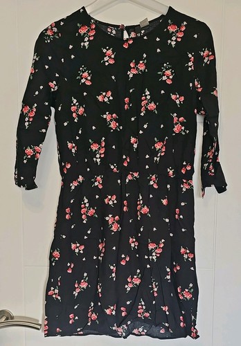 Divided black rose floral - h&m,