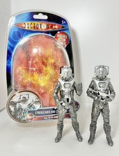 Doctor Who Silver Nemesis Cyber Leader & Cyberman 1:13 5.5” Action Figures 2010