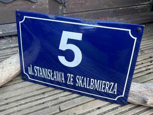 Vintage polish enamel street - polish,