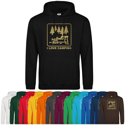 Love camping hoodie hooded - camping,