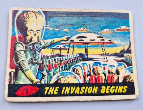 Mars attacks card 1964 - card,
