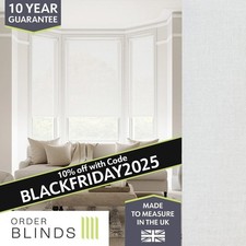 Sheer White Roller Blind � Made to Measure White Voile Fabric Custom Size