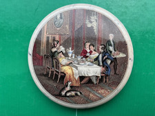 Prattware pot lid The