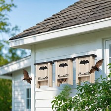 3PCs Bat Boxes, Bat Houses Easy for Bat to Land and Roost, Easy to Hang