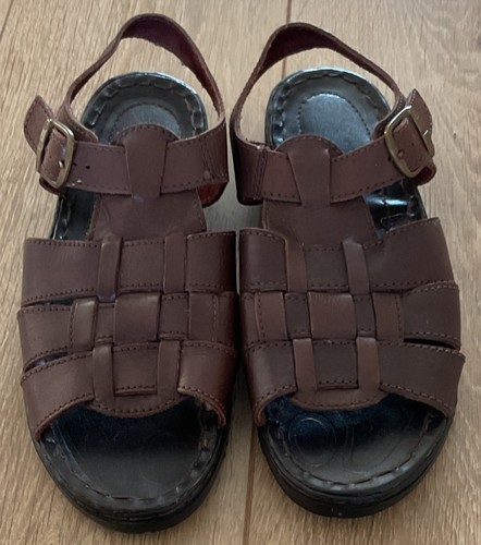 Vintage men brown leather - brown,
