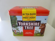 Yorkshire Tea ‘Yorkshire Tree’ Gruffalo Tin SEALED Tea Caddy / 80 Tea Bags