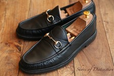 Gucci Black Leather Silver Bit