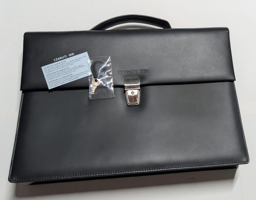 Cerruti leather briefcase - cerruti,